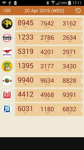 Malaysia and SG 4D Result screenshot 2