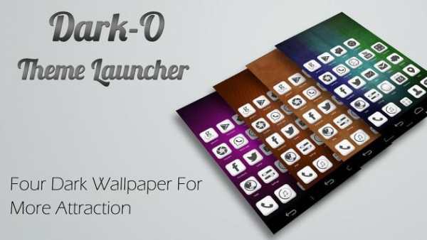 Dark-O Mega Launcher Theme screenshot 3