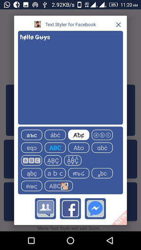 Text Styler for Facebook screenshot 1