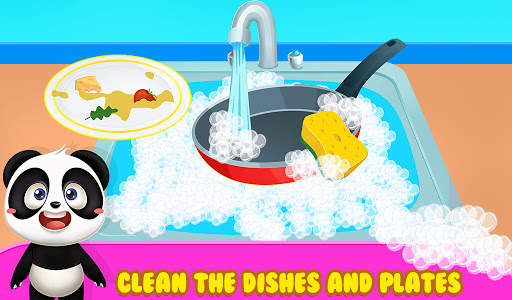 BABY Panda House Clean up Game screenshot 8