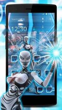 Robot Launcher Tech Fembot Theme screenshot 1