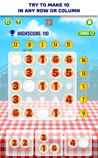 Permainan puzzle angka - makanan screenshot 14