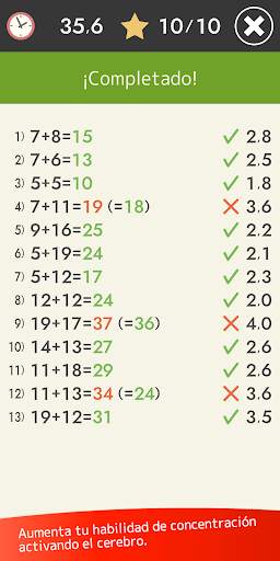 Cálculo mental (Matemáticas) screenshot 6