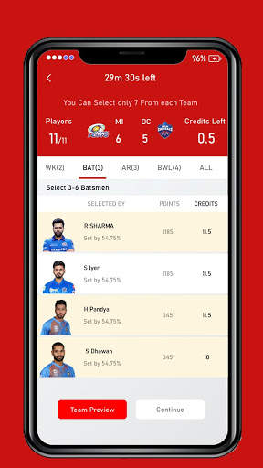 Dream11 Fantasy Crickets-My 11 Circle Team Guide screenshot 5