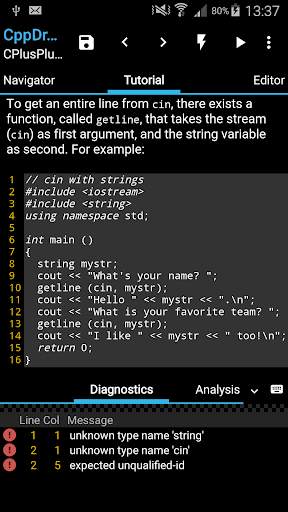 CppDroid - C/C   IDE скриншот 8