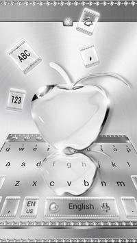 Crystal Silver Keyboard Theme screenshot 3