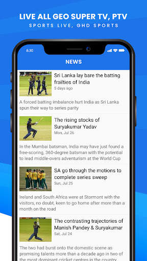 PTV Sports Live, GHD Sports screenshot 2