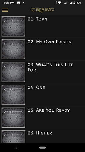 Creed discography screenshot 3