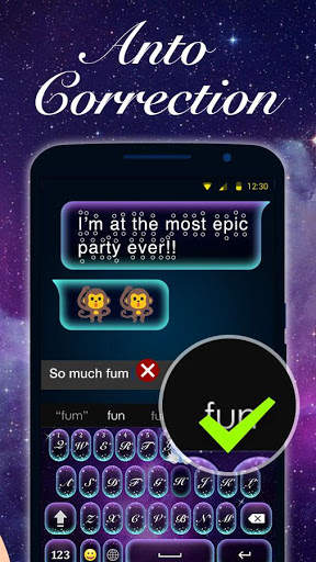 Galaxy Emoji Keyboard Theme स्क्रीनशॉट 5