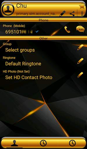 Theme Futura Gold Rocketdial screenshot 4
