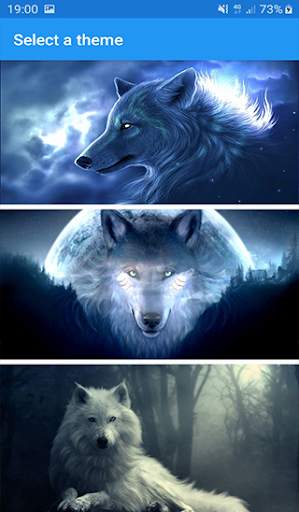 Neon Wolf Keyboard Themes screenshot 4