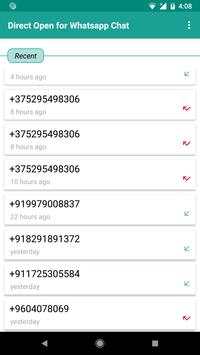 Direct Open for Whatsapp Chat screenshot 5