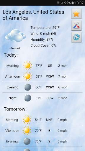 Local weather screenshot 1