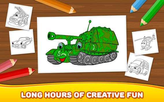 Free Boys Coloring Book: Cars screenshot 8