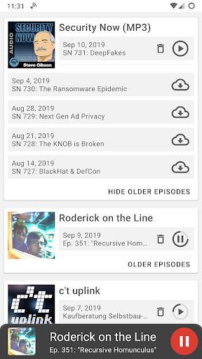 Escapepod Podcast Player screenshot 5