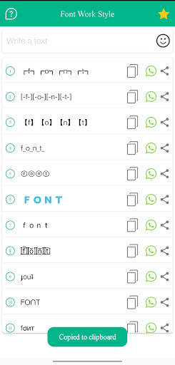 Font Work Style - for whatsapp,Instagram Facebook. screenshot 1