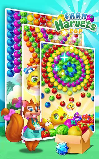 Farm Harvest pop- 2019 Puzzle Free Games 1 تصوير الشاشة