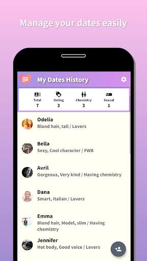 My Dates History screenshot 1