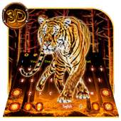 3D Tiger Keyboard Theme 10001007
