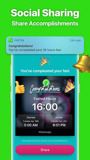 Fasten - Fasting Tracker Free. Zero Carb Diet screenshot 5