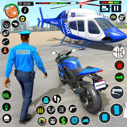 US Police Moto Bike Games 4.6