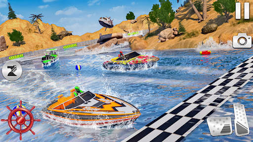 acqua barca da corsa Giochi screenshot 5