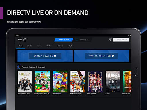 DIRECTV on the Go for Tablets screenshot 2