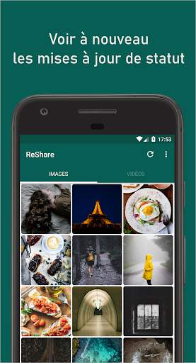 ReShare: Enregistrer Statut pour WhatsApp screenshot 1