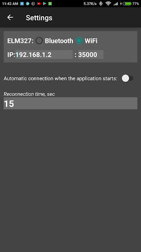 Terminal ELM327 Bluetooth WiFi screenshot 4