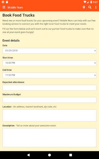 Mobile Nom - Food Truck Finder screenshot 10