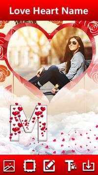 Love Heart Text  Photo Frames 4 تصوير الشاشة