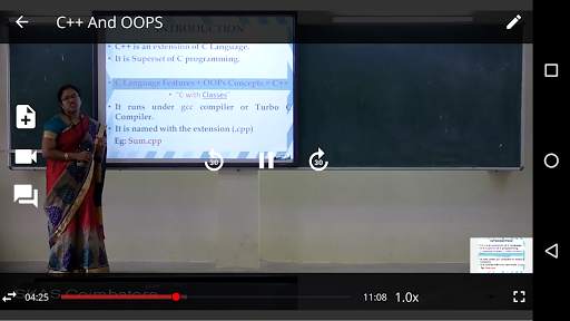 PES University Lecture Capture screenshot 7