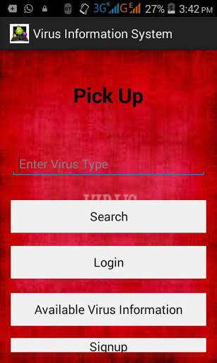 Virus Information System screenshot 1