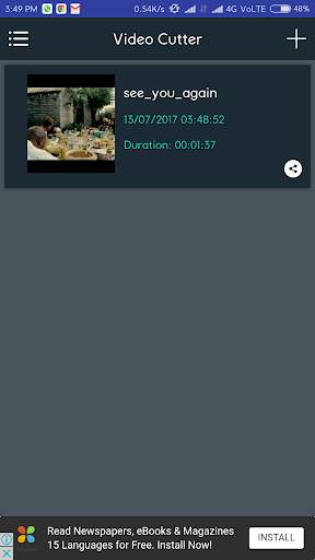ISP Video Cutter Android App -  Easy Video Cutter screenshot 4