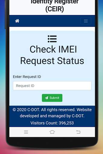 Block Unblock to Lost or Stolen Mobile - CEIR screenshot 6