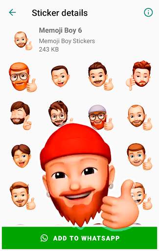 Memoji Boy Apple Stickers for WhatsApp screenshot 3