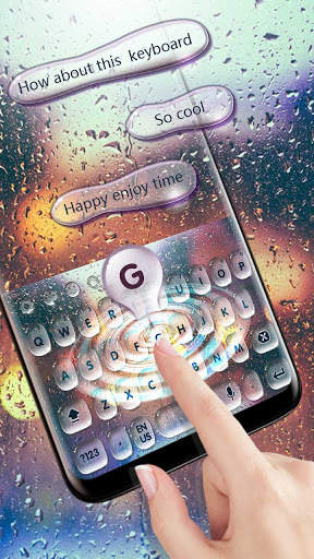 SMS Refreshing Rain Drop keyboard स्क्रीनशॉट 2