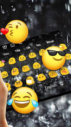 3D Live Raindrops Keyboard screenshot 3