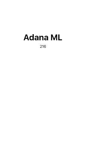 Adana ML screenshot 1