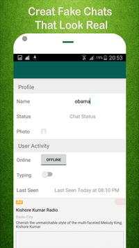Fake Chat For WhatsApp screenshot 3