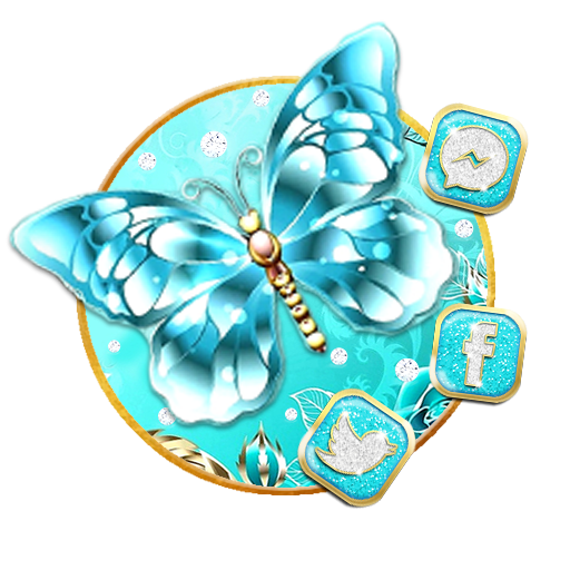 Crystal, Butterfly Themes &amp; Live Wallpapers icon
