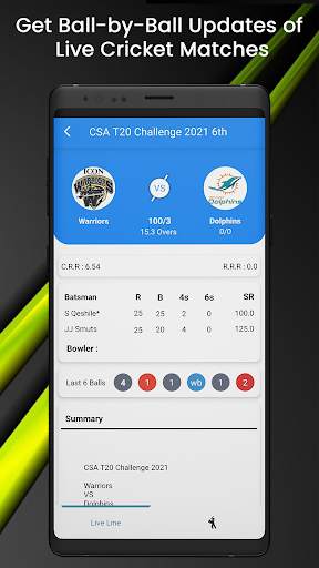 Live cricket score : Fastest Live Score screenshot 2