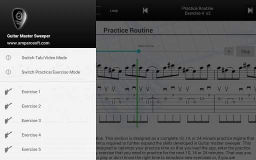 Guitar Master Sweeper Lite 5 تصوير الشاشة