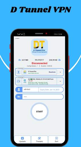 D Tunnel VPN screenshot 1