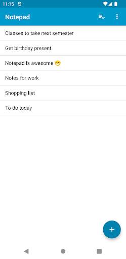 Notepad screenshot 1