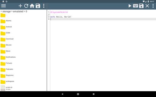 Shell Script Editor screenshot 4
