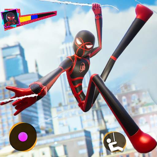 Stickman Spider Rope- Flying Hero Crime City Games 1.0.1