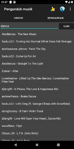 Pengunduh musik screenshot 1