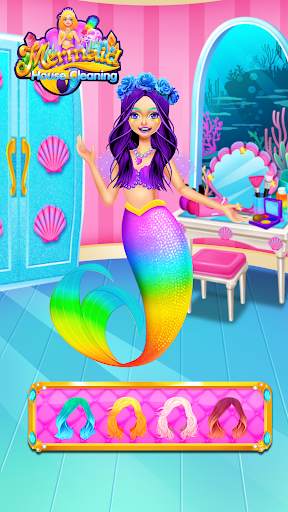 Mermaid Princess House Cleaning - Tidy Up Games screenshot 6