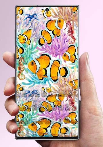 Orange Clownfish Keyboard screenshot 1